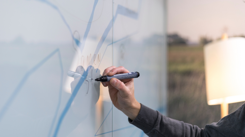 Magnetische en beschrijfbare systeemwanden: nog nooit was een wand zo functioneel