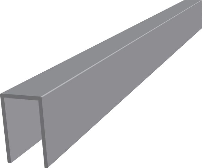 A 20 U-profile 40x25x40 5500mm