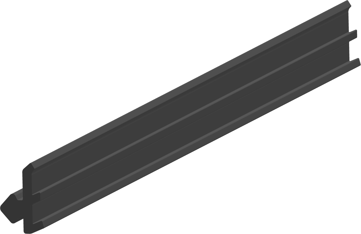 Rubber S 6082 Black (A76) per m1