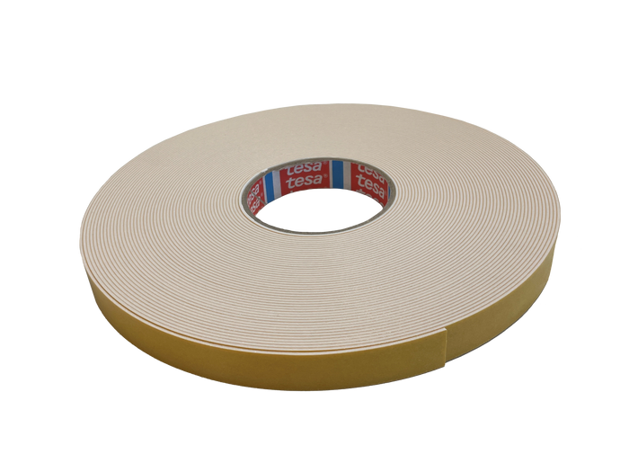 Double-sided PE Foam Tape White TESA 25m